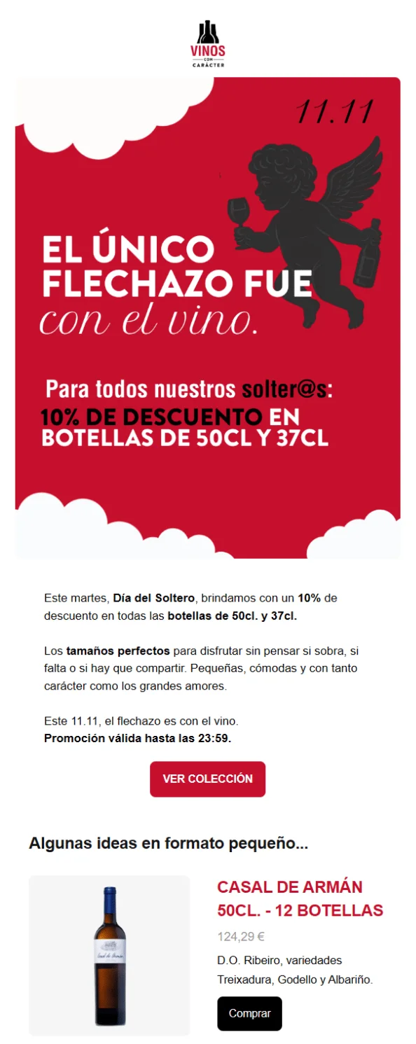 Campaña de email marketing, pieza 2