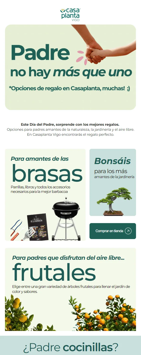 Campaña de email marketing, pieza 1