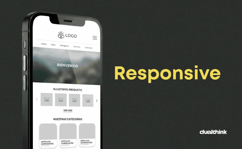 Web adaptada a la pantalla de un móvil