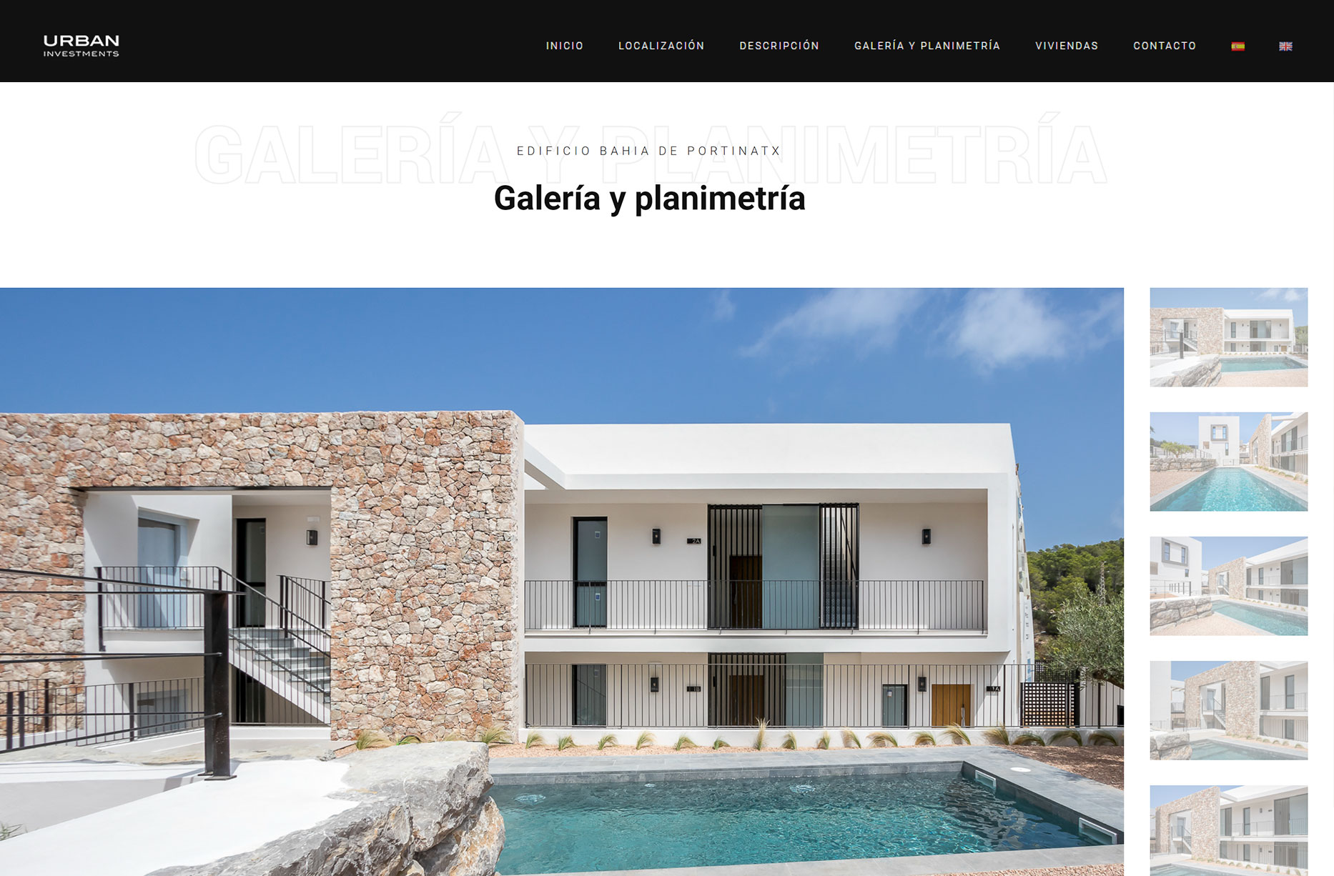 Diseño de página web para una inmobiliaria de lujo